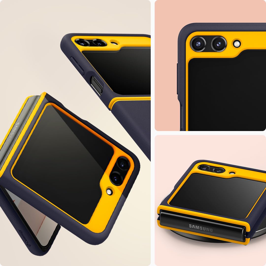 Caseology - Funda de Silicona Nano Pop Compatible con Samsung Galaxy Z Flip 5 (2023), Color Azul Marino