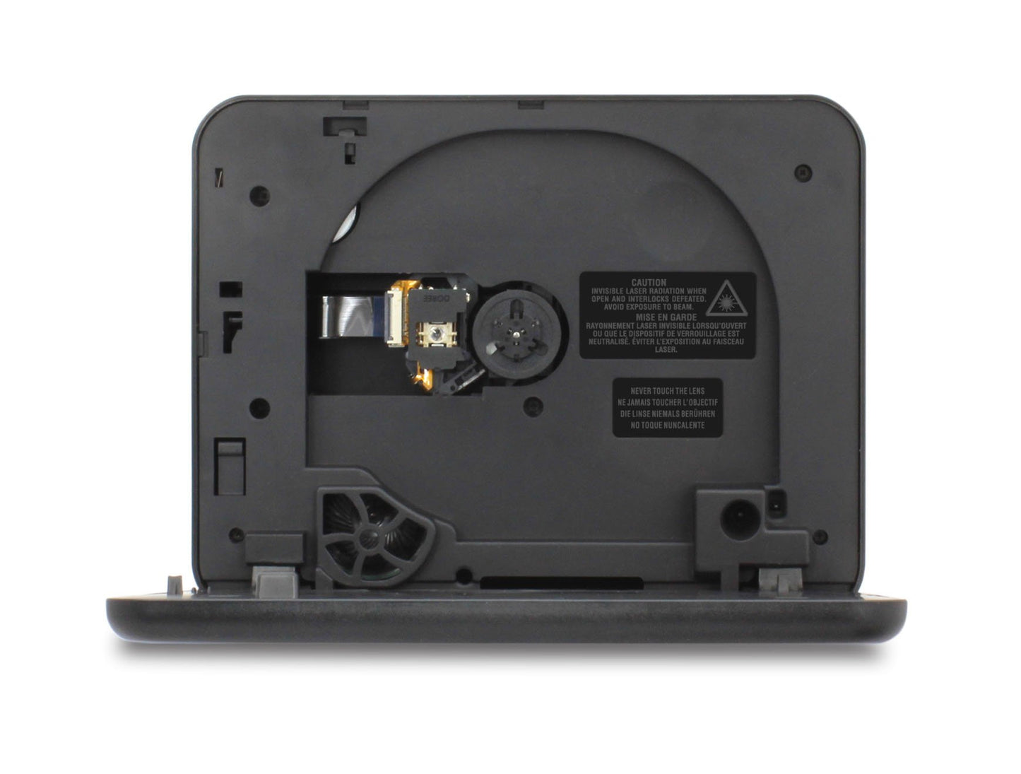 Sistema de Reproductor DVD Móvil de Pantalla Doble RCA Dorado con Control de Juegos y Set de 6 Piezas