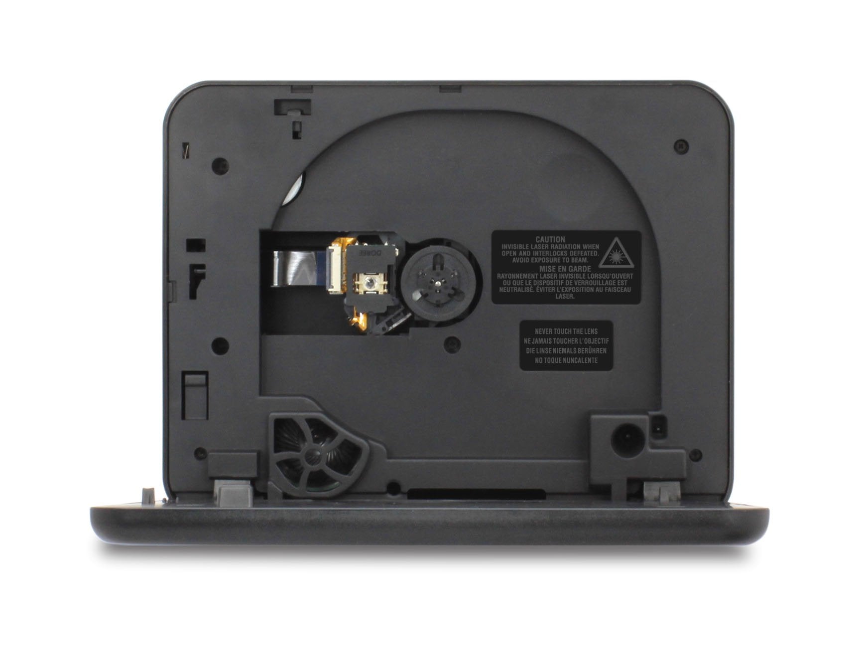 Sistema de Reproductor DVD Móvil de Pantalla Doble RCA Dorado con Control de Juegos y Set de 6 Piezas