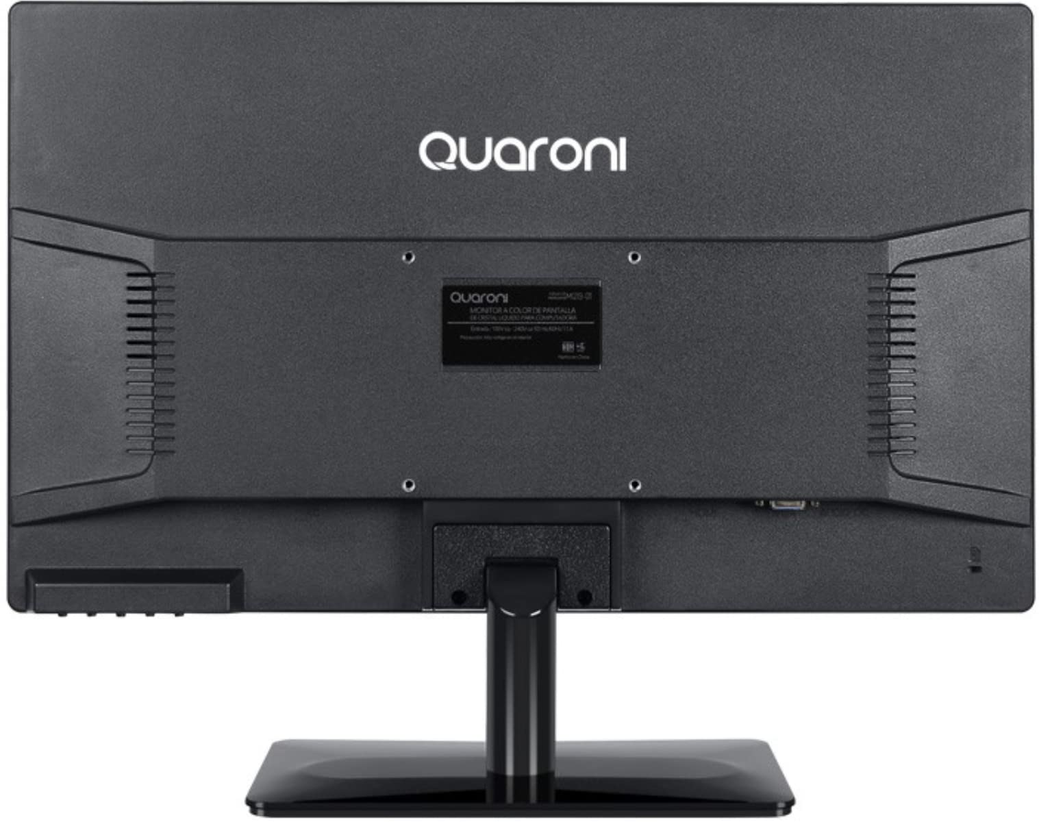 Monitor LED Quaroni MQ19-01 Negro con Panel TN y Conectividad VGA/HDMI