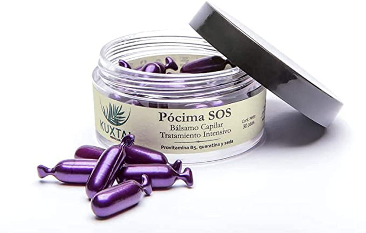 Tratamiento Capilar KUXTAL Pócima SOS para Reparación y Antifrizz