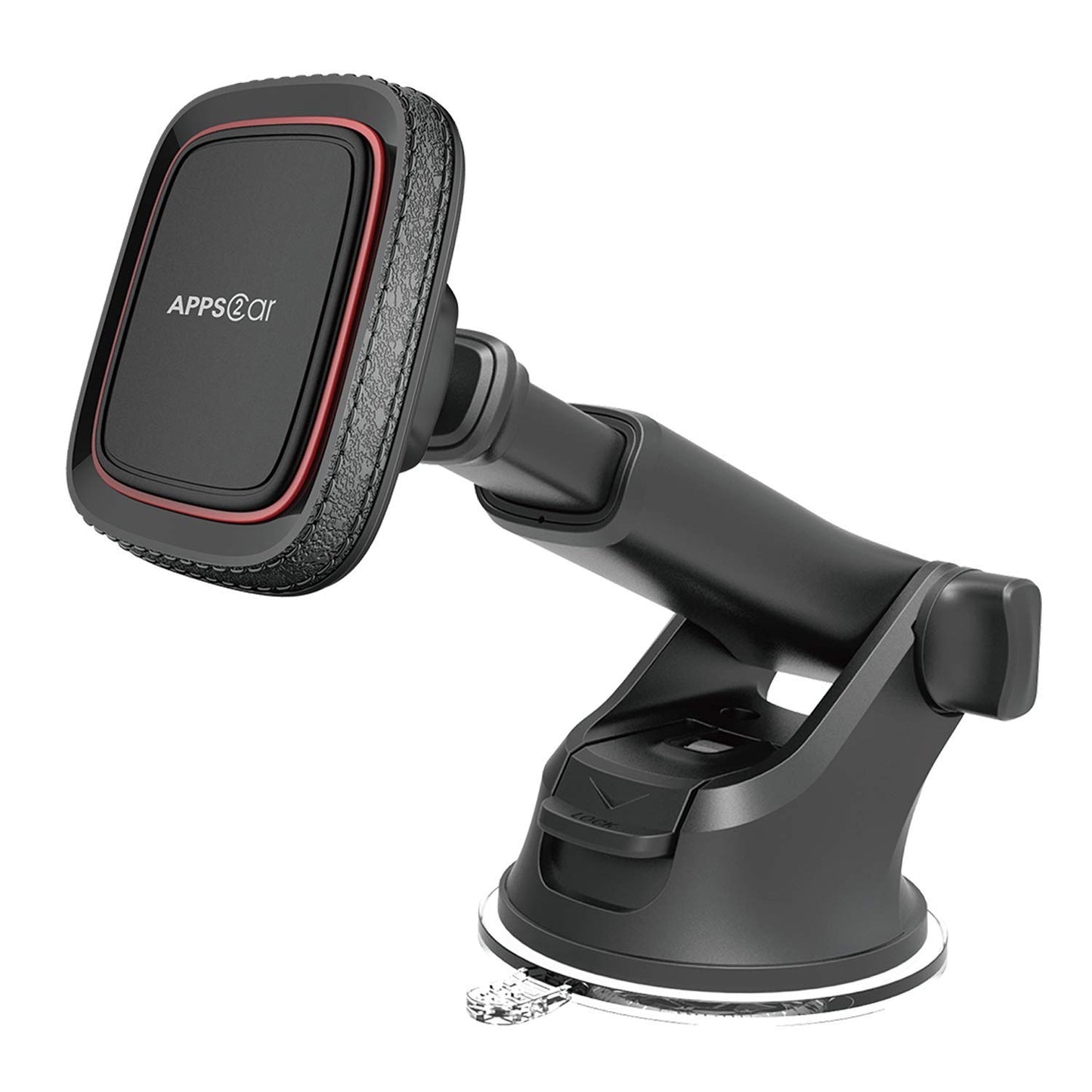 Soporte para Celular APPS2Car Negro Magnético para Automóvil con Ventosa Potente