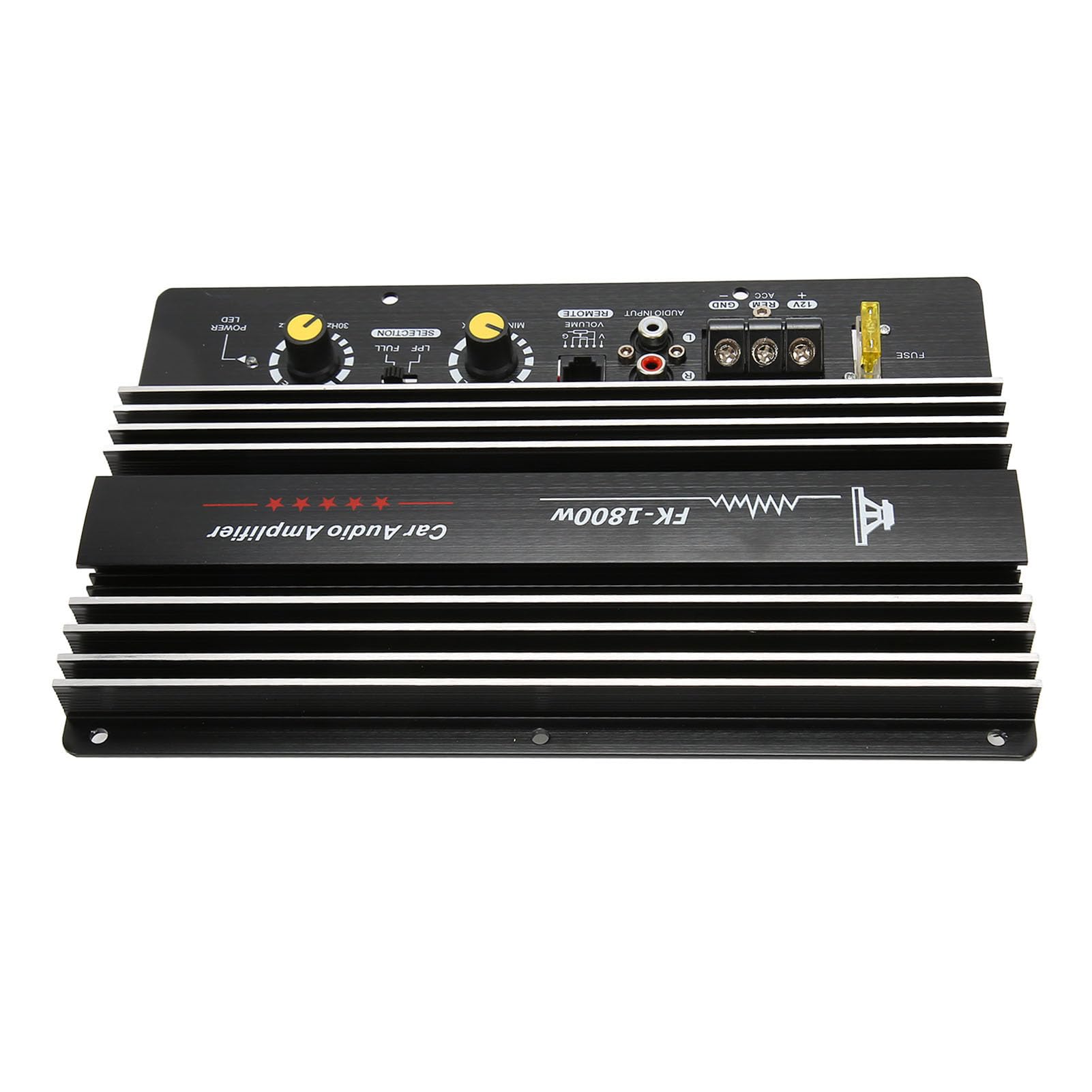 Amplificador de Potencia para Automóvil de 1800 W Preciso con Rápida Disipación y Sonido Claro para Subwoofer