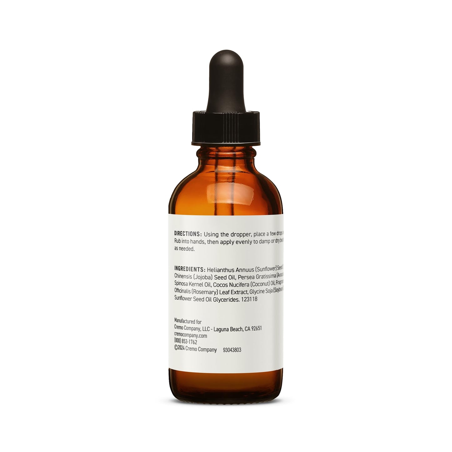 Cremo Beard Oil, Forest Blend - Restores Moisture, Softens And Reduces Beard Itch for All Lengths Of Facial Hair, 1 Ounce
