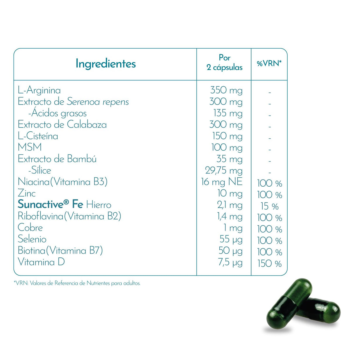 Cápsulas Luxmetique Hair Formula 60 Cápsulas
