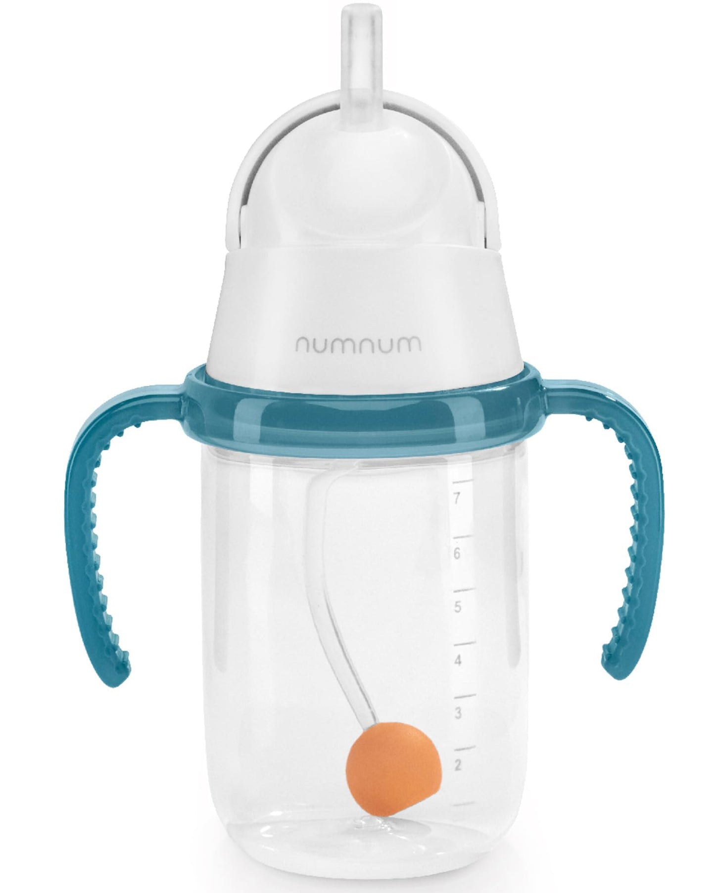 NumNum - Taza de paja con peso para beber, 6-12 meses, 1 paquete azul