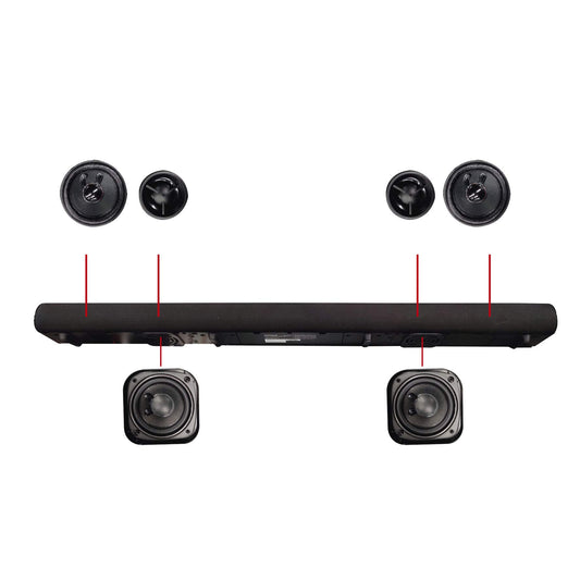 Barra de Sonido Bluetooth 2.1 de Canal, 37 ″ BWA18SB001