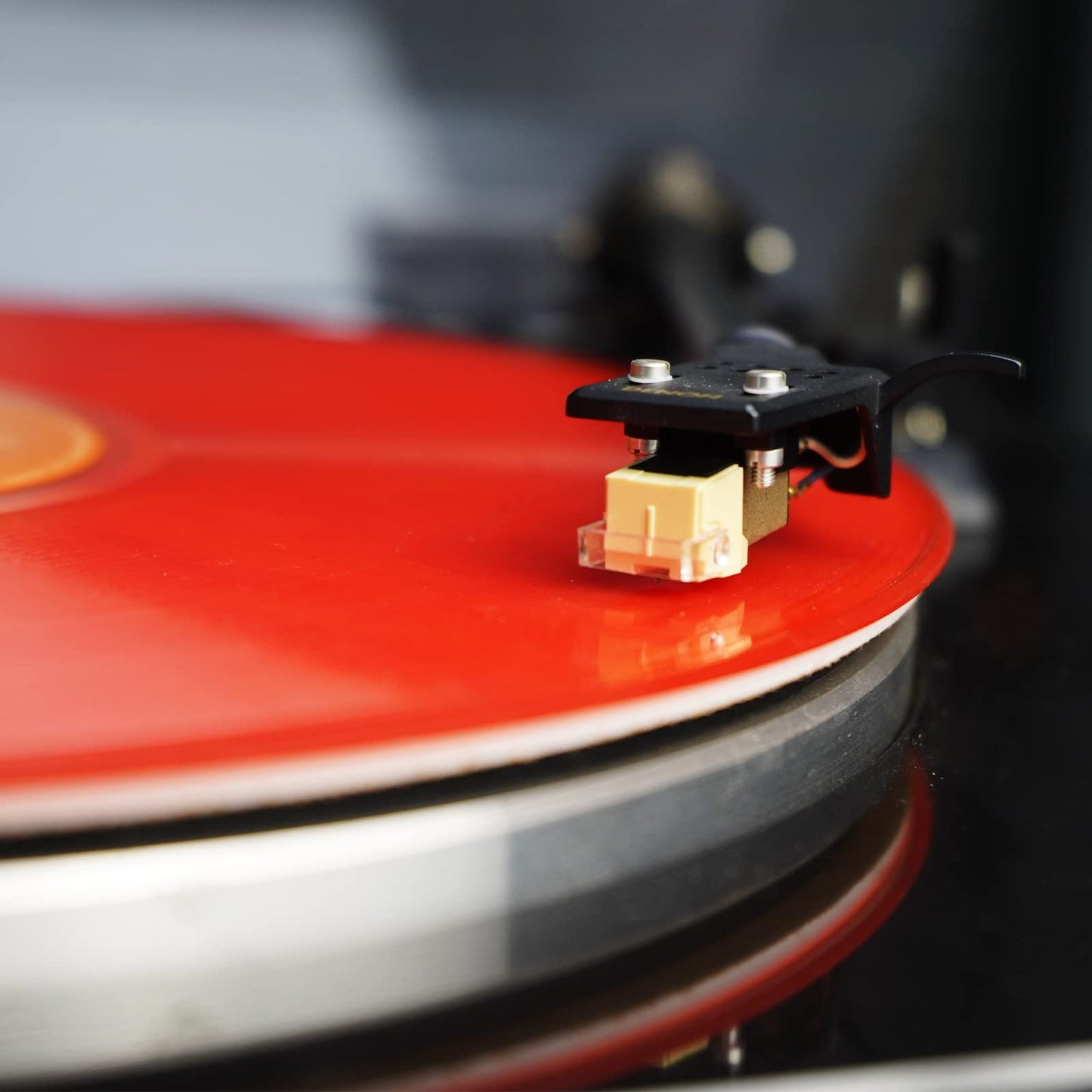 sdroceRyaM - Alfombrilla de acrílico para Tocadiscos, 12 Pulgadas, para Reproductores de Discos de Vinilo LP, antiestático, Reduce Las Vibraciones y Mejora la claridad del Sonido (Blanco)