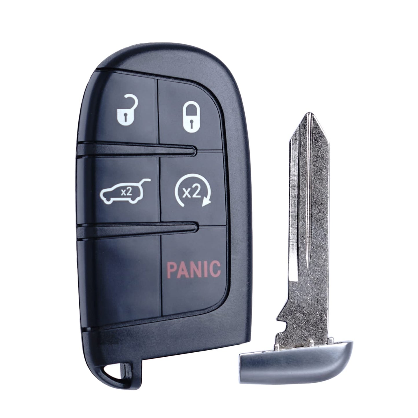 MechanMagic - Llavero de repuesto compatible con Jeep Grand Cherokee 2014-2021, llave inteligente de proximidad, entrada sin llave, mando a distancia, arranque remoto M3N-40821302 68143505AC