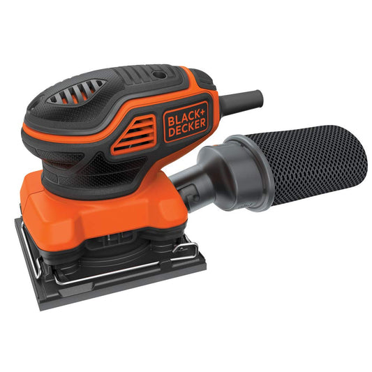 BLACK+DECKER - Lijadora órbita eléctrica de 2.0 amperios (BDEQS300)