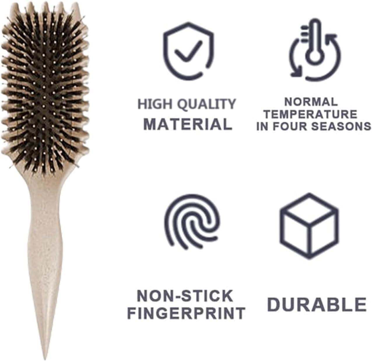 Cepillo Para Cabello Rizado Para Mujeres,Bounce Curl Brush,Cepillo Para Rizos,Cepillo Cabello Rizado,Peine Para Cabello Rizado,Cepillo Definidor De Rizos Bounce Curl,Cepillo 3d Para Rizos (Negro)