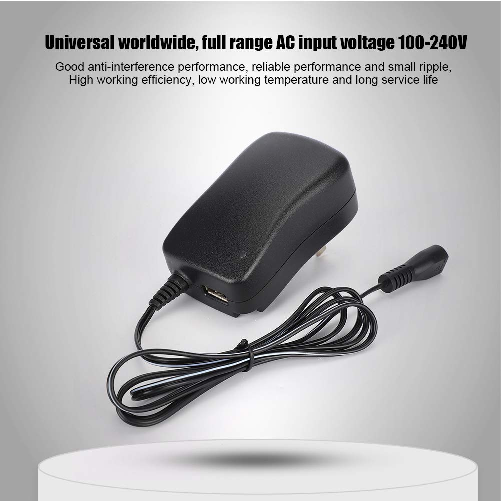 Adaptador de Corriente Universal ASHATA Negro con Conector DC para Pantalla LED y Equipo de Seguridad