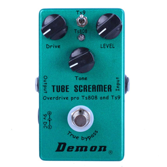 Pedal de Overdrive Mosky Ts808 y Ts9 Verde Doble Función True Bypass