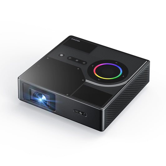 Proyector Láser Portátil NexiGo Nova Blanco con Google TV y Dolby Audio