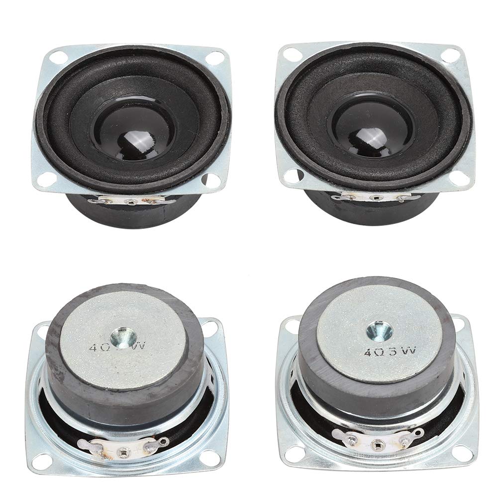 Bocinas Para Auto, 2 Piezas 2 Pulgadas 4Ω 3W Tweeters Para Auto Altoparlante Bluetooth con Bajo Potente Altavoz de Alta Sensibilidad con Bajo Potente