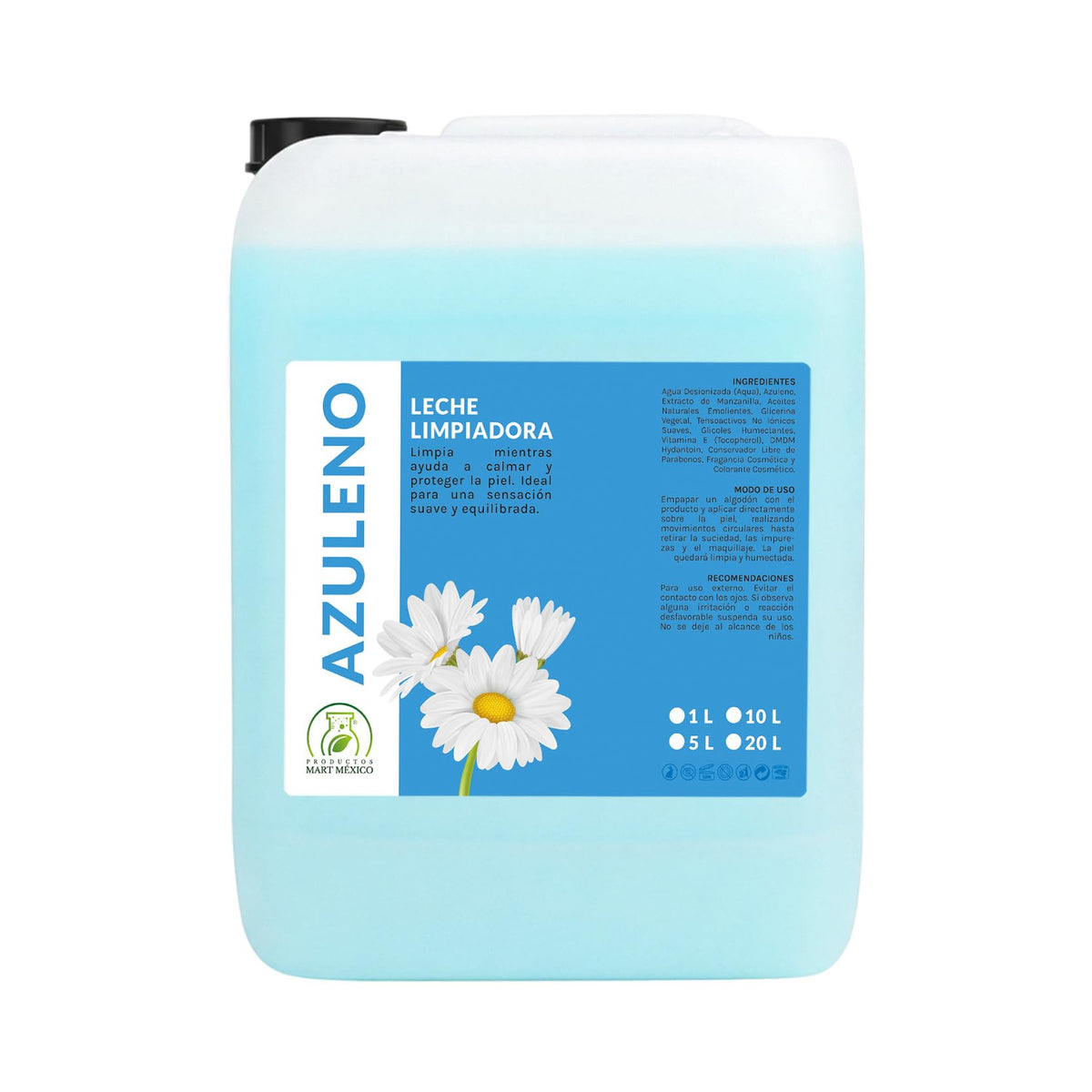 Leche Desmaquillante Azuleno 5 Litros Productos Mart Mexico