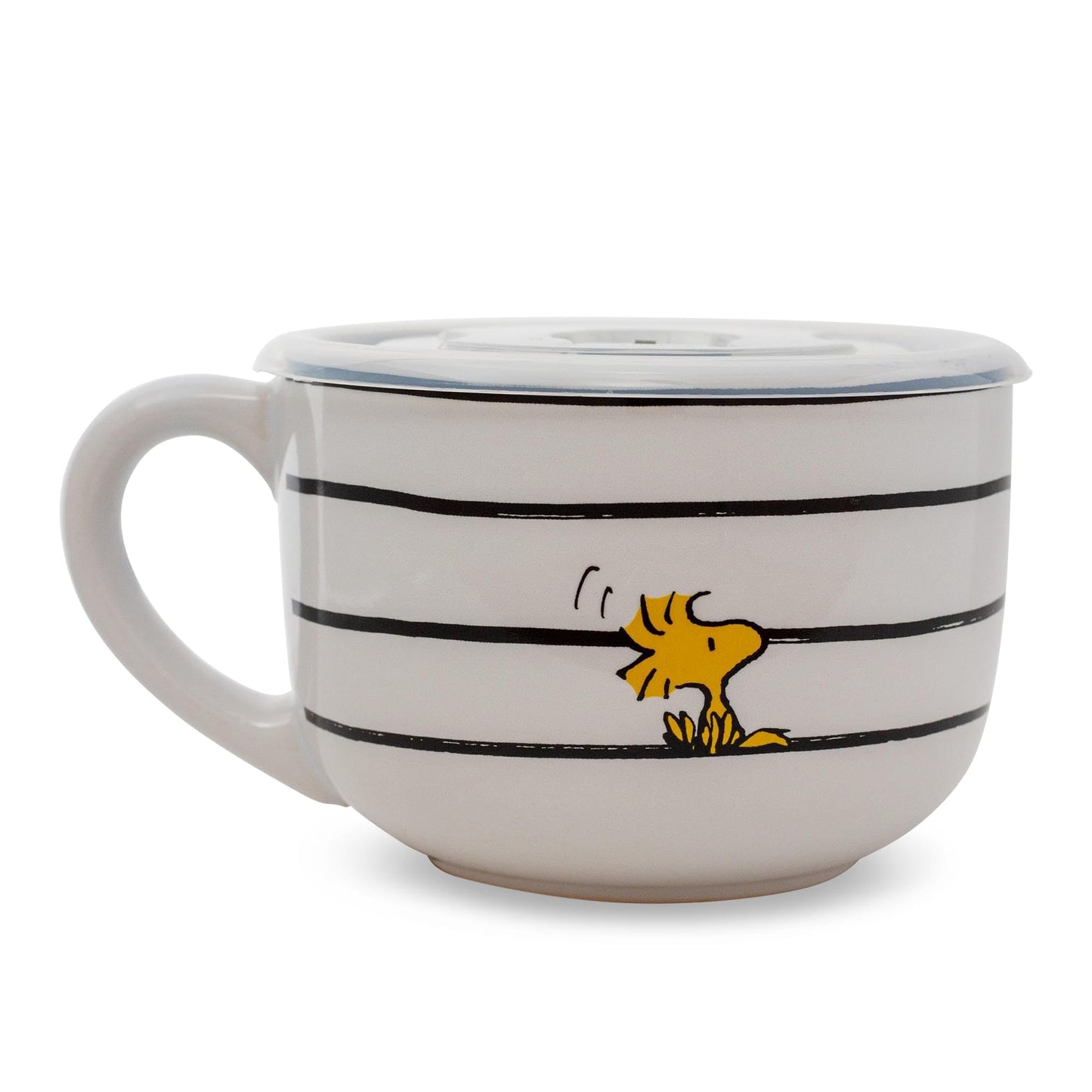 Silver Buffalo Peanuts Squad - Taza de cerámica, 24 onzas, color blanco