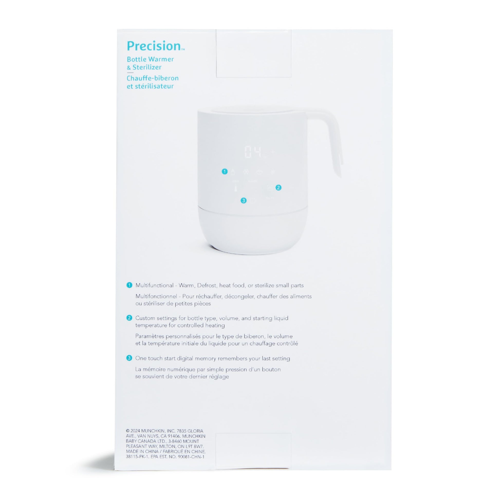 Calentador de Botellas y Esterilizador Munchkin Blanco Compatible con Todas las Marcas