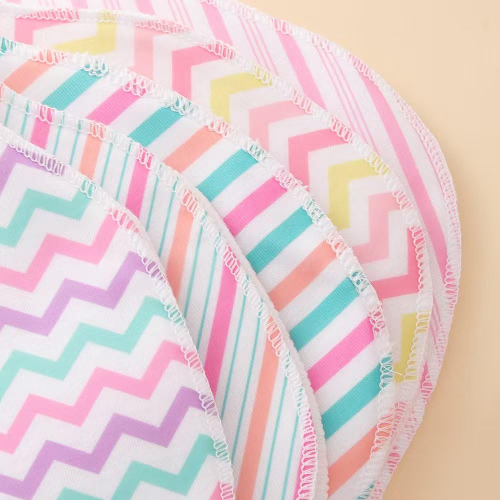 Sleepyturtle - Paños para eructos para bebé, toallas, paquete de 5, bebés, unisex, absorbentes, transpirables, con leche (rosa)