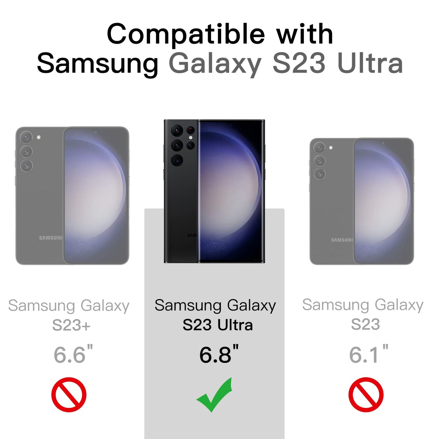 JETech Funda Mate para Samsung Galaxy S23 Ultra 5G 6.8 Pulgadas, Carcasa Fina Trasera Translúcida Esmerilada, Antihuellas (Verde Noche)