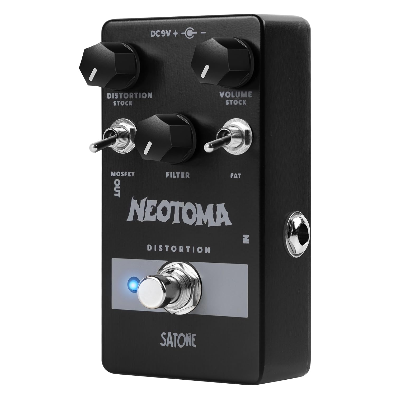 Pedal de Efecto Distorsión Satone S809 Neotoma Acústico con True Bypass para Guitarra Eléctrica Clásica