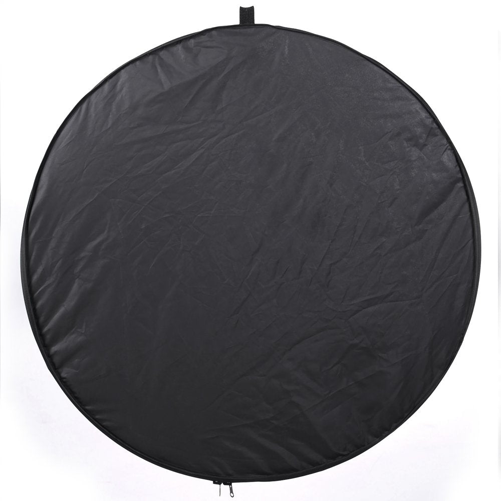 43" / 110cm 5-in-1 Collapsible Multi-Disc Round Light Reflector with Bag - Translucent, Gold, Silver, Black and White