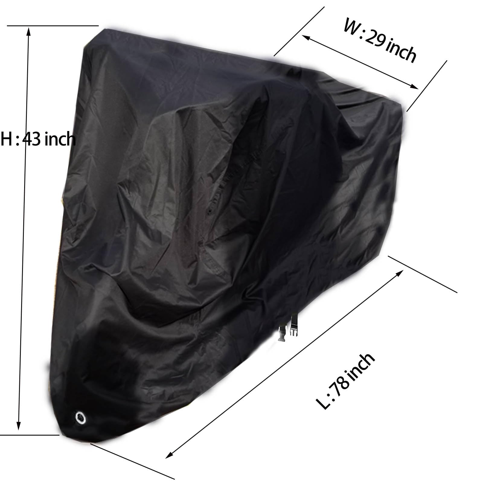 Cubierta de triciclo para adultos, 24 fundas de bicicleta de 26 pulgadas, 3 ruedas, impermeable, 210D, Oxford, resistente al viento, fundas de bicicleta a prueba de polvo