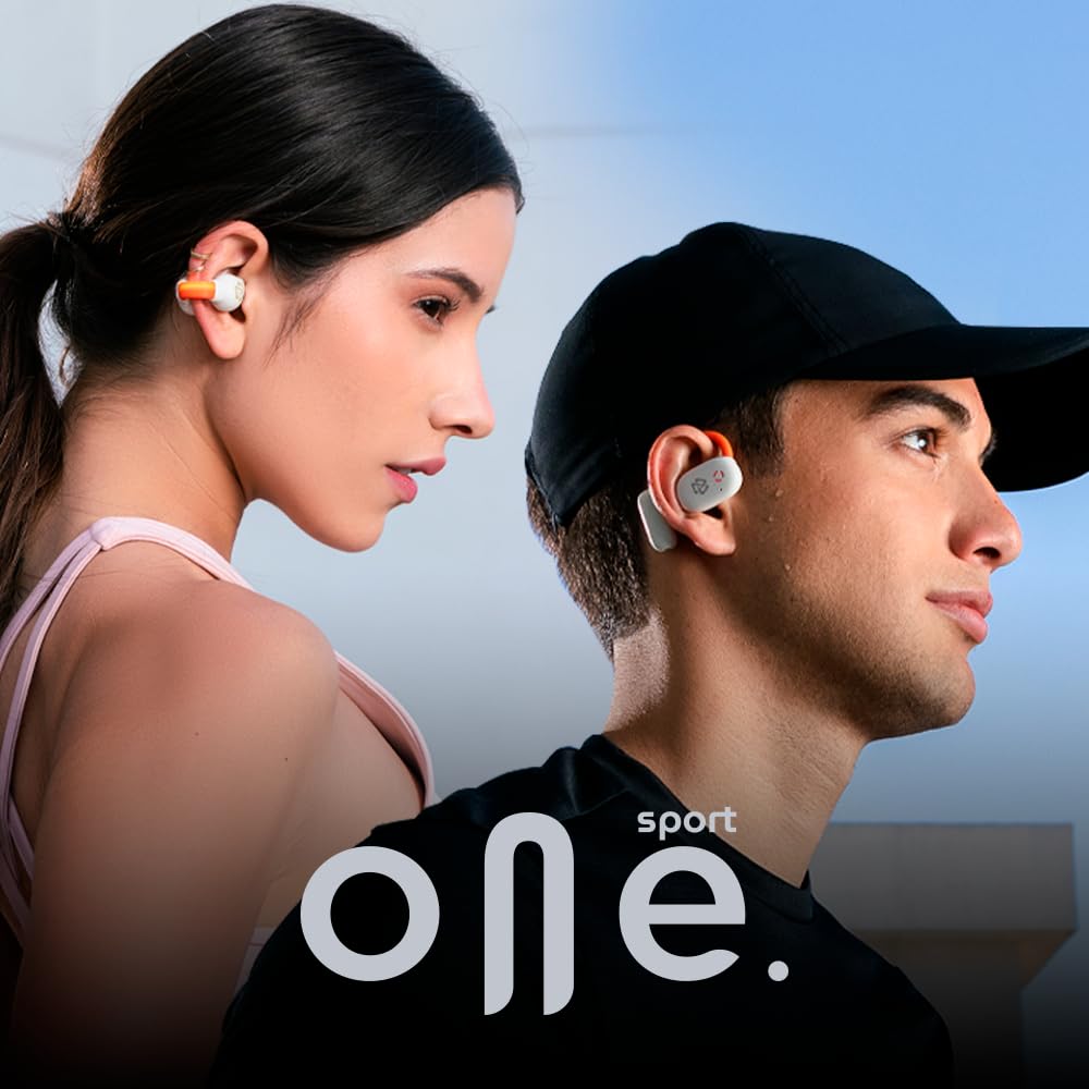 Audífonos Inalámbricos STF Luces LED Sport One Pro Resistente Chorro de Agua Audio Abierto Diseño Gancho Deportivo Batería Larga Duración