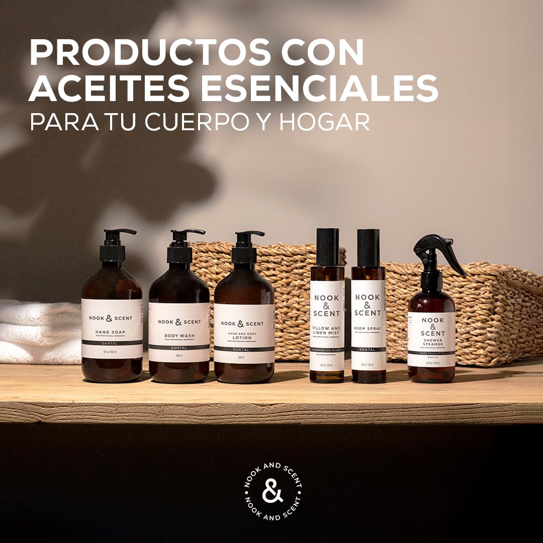Body Wash Higo | 500 ml | Limpieza e Hidratación | Libre de Sulfatos y Parabenos, Vegano, Aceites Esenciales, Aroma Dulce y Sofisticado con Notas de Higo y Ron | Gel de Baño Nook & Scent