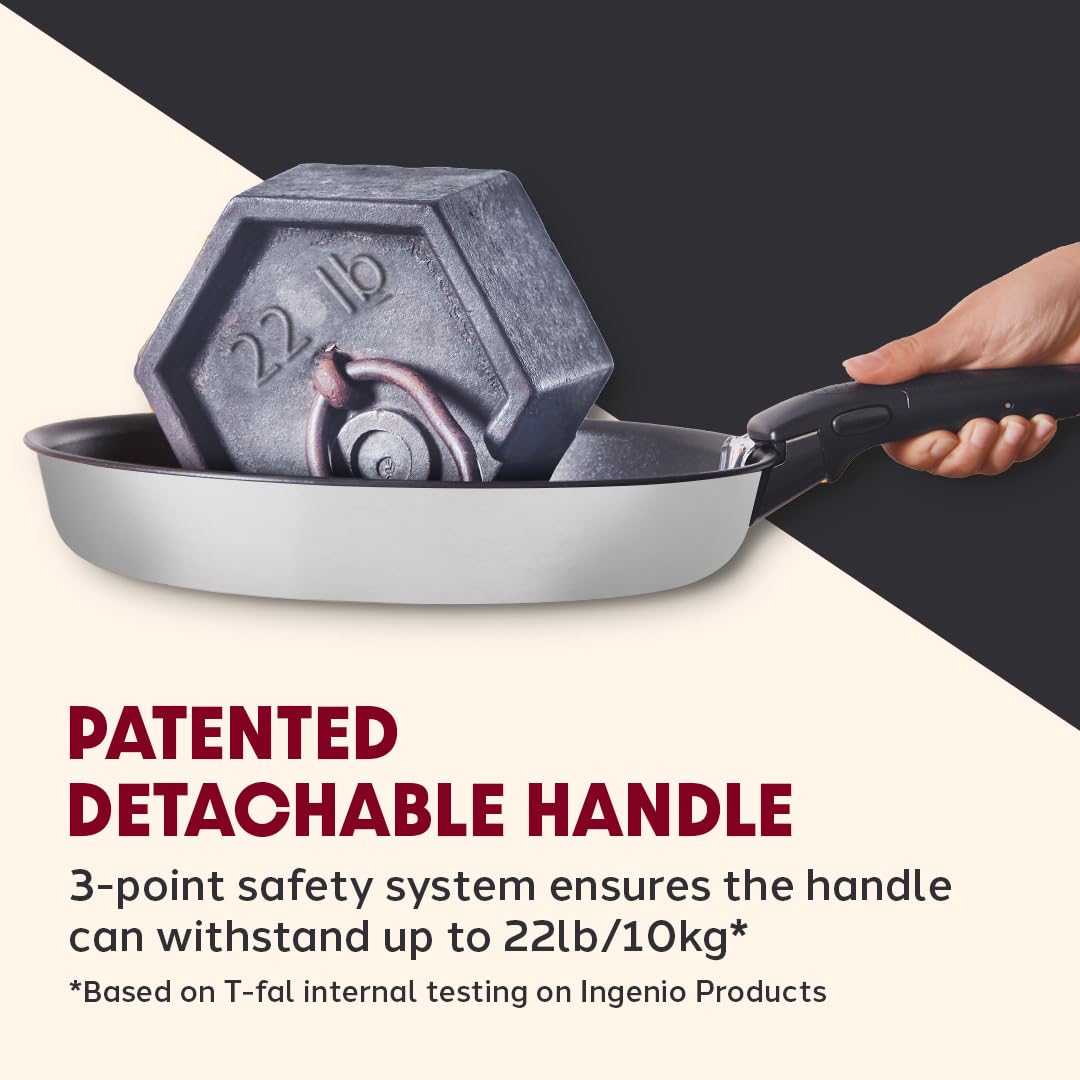 Juego de Utensilios de Cocina T-fal Ingenio Expertise Acero Inoxidable Aptos para Horno y Lavaplatos