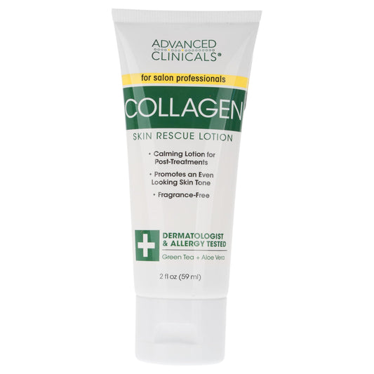 ADVANCED CLINICALS LOCION DE RESCATE PARA LA PIEL CON COLAGENO, TE VERDE Y ALOE VERA 59ML