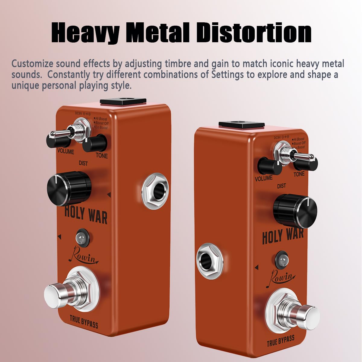 Efectos para Guitarra Rowin Pedal Efecto Metal Distortion