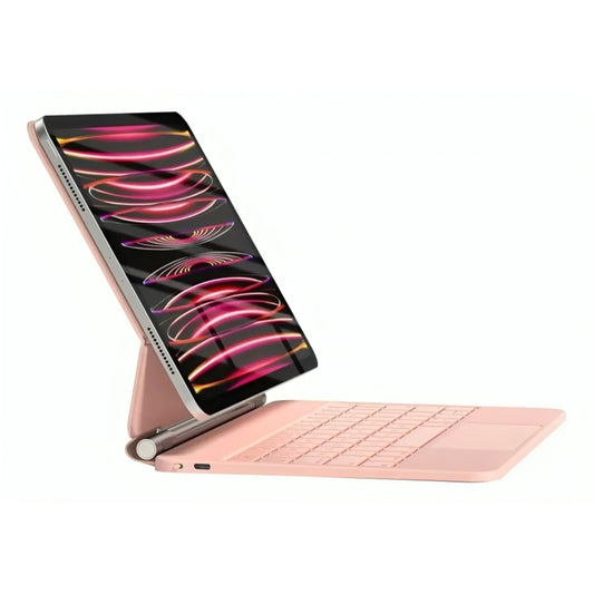 Teclado Mágico MR. GADGETS Rosa con Retroiluminación RGB y Trackpad Multitáctil para iPad Pro 11" (2024/2025)