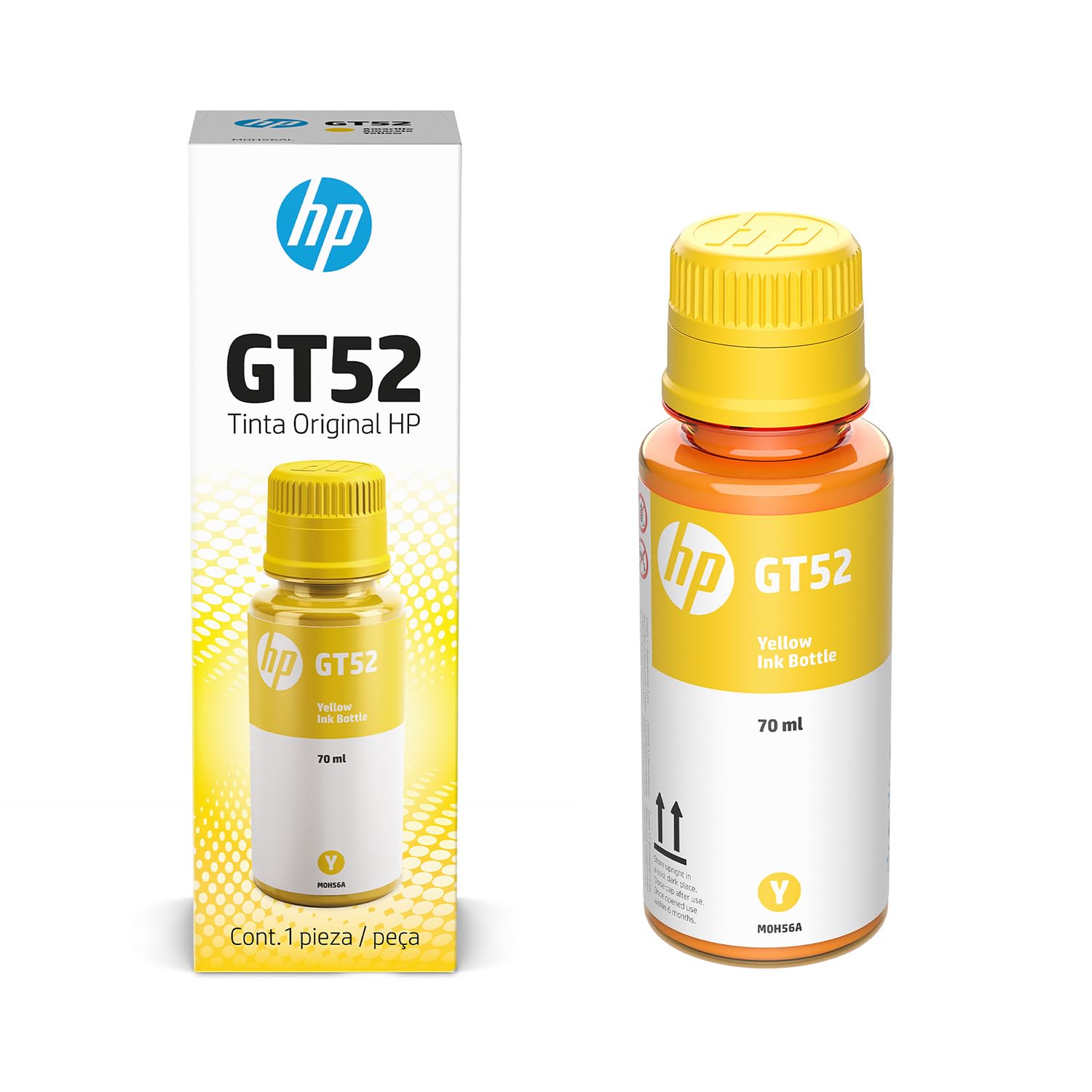 HP Botella de Tinta GT52 - Amarillo - 70 ml - (M0H56AL)