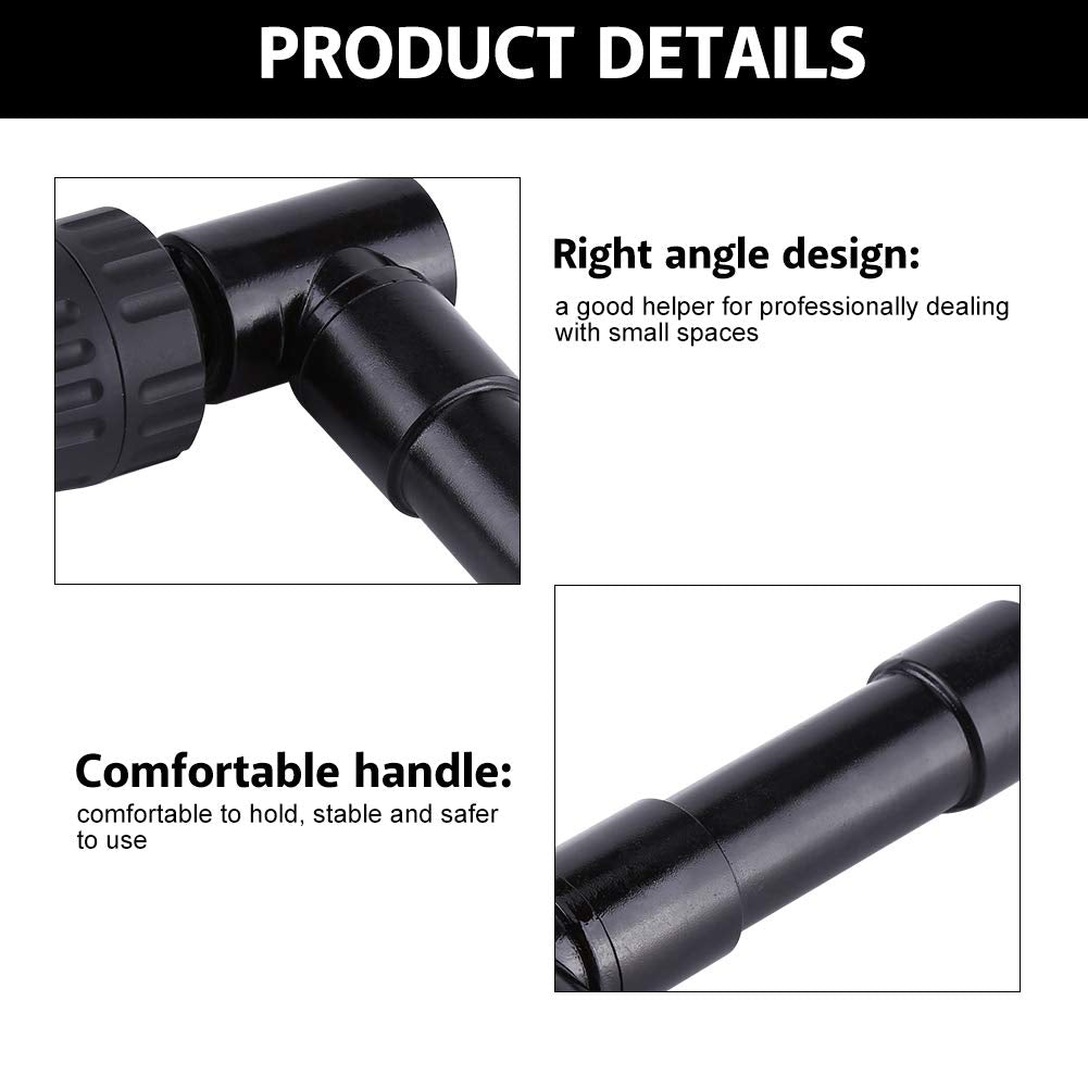 90 Grados de Extensión de Perforación Arrojar Adaptador de Perforación de Ángulo Recto Aleación de Aluminio 8 Mm Eje Herramienta de Extensión de Taladro Eléctrico
