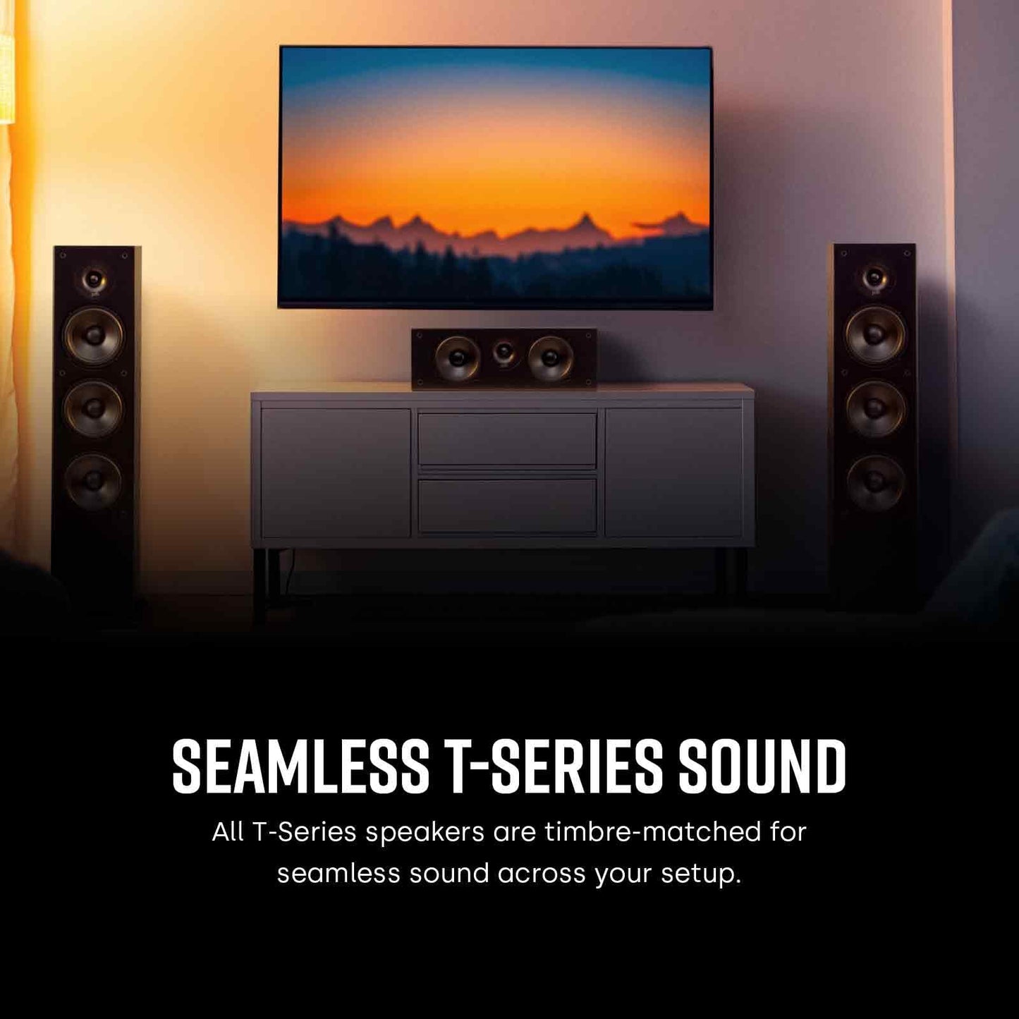 Polk Audio T50 Bocina Tipo Columna, Negro