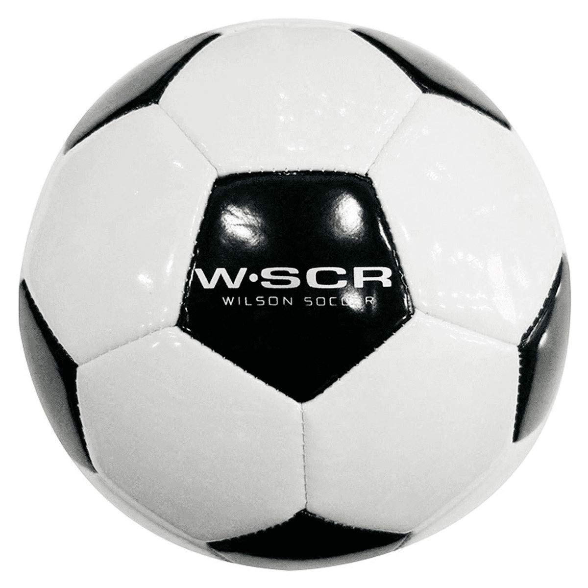 Balón de Fútbol Wilson Negro Blanco Tamaño 3 Tradicional
