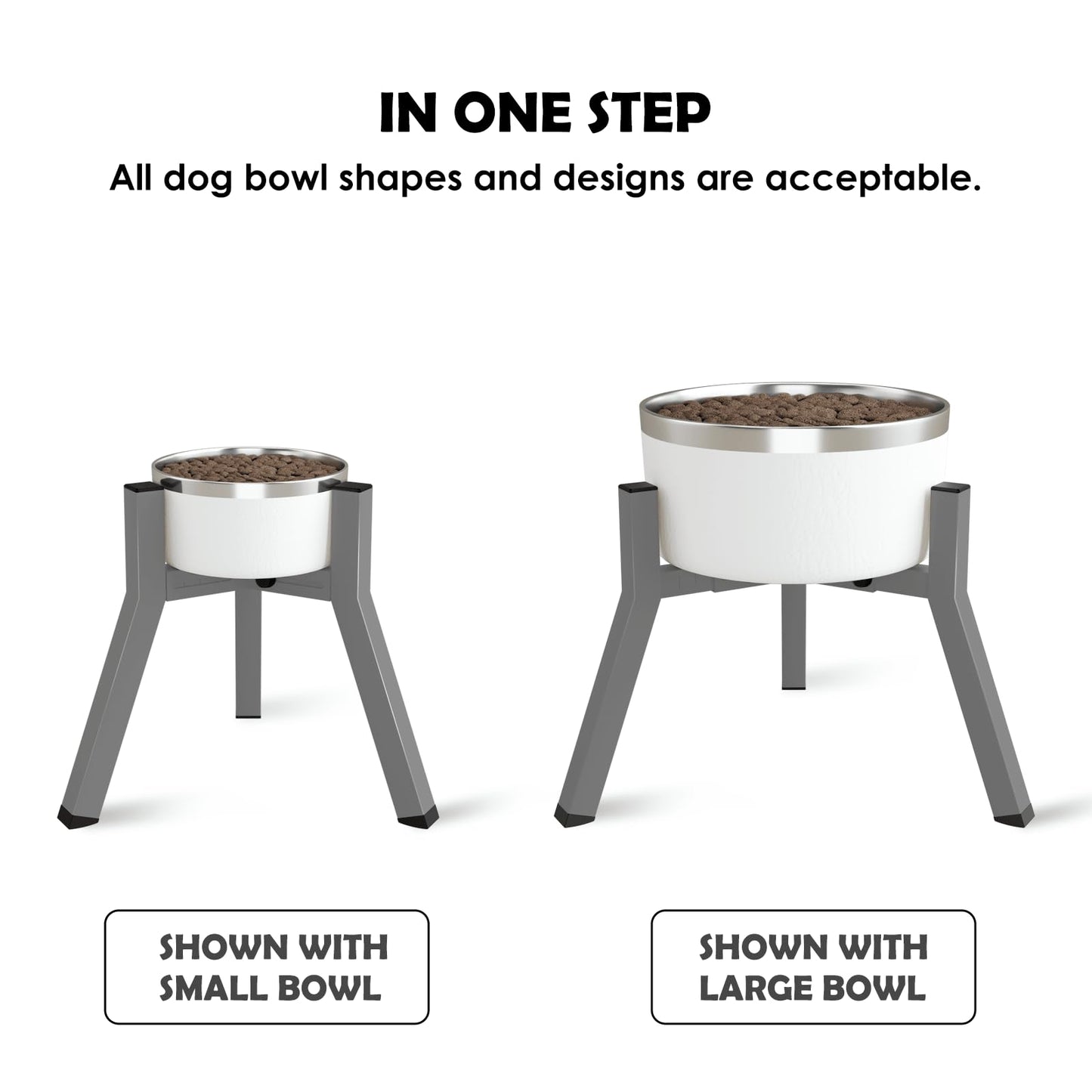 Soporte Elevado para Cuencos para Perros Medianos y Grandes TIDANT Ancho Ajustable