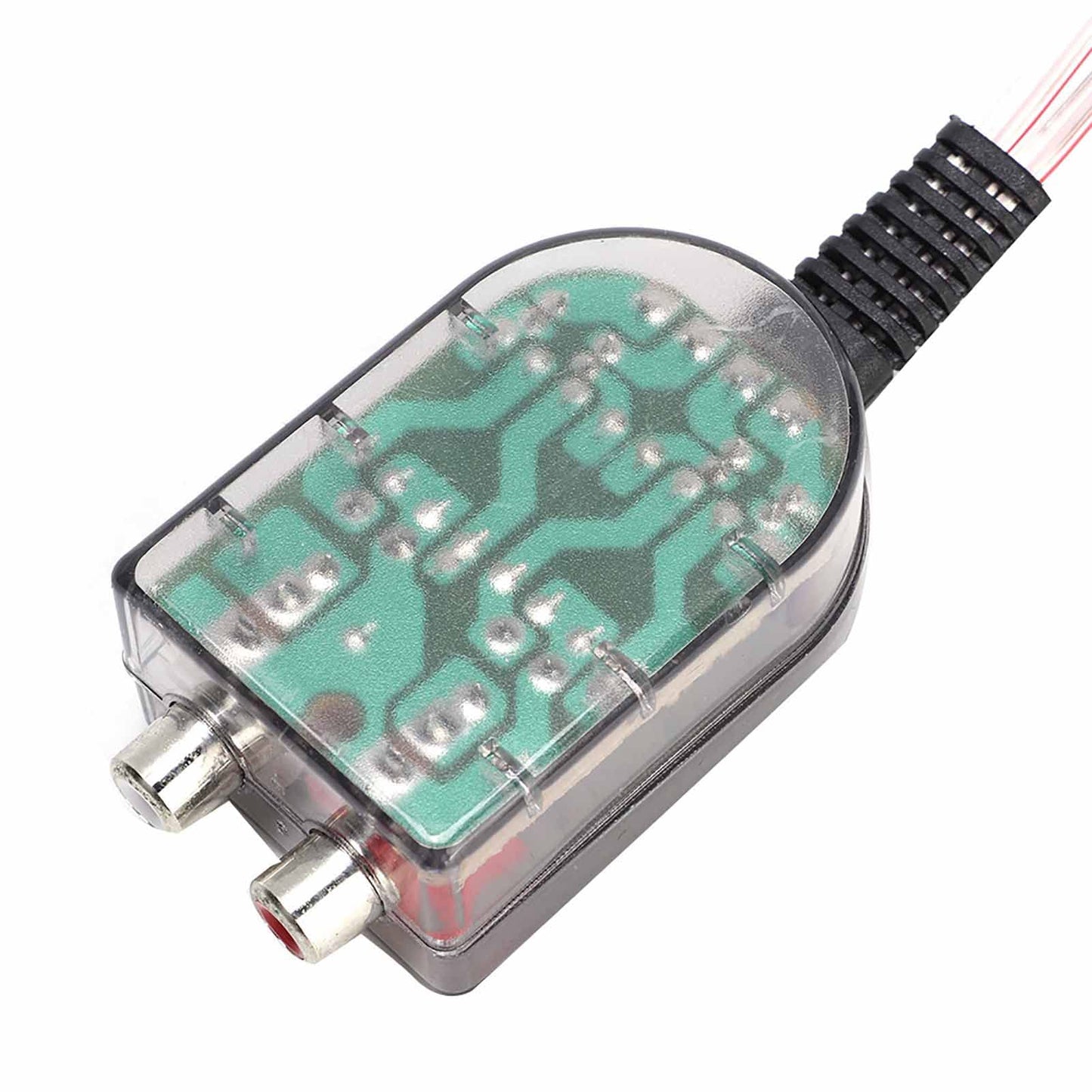 Convertidor de impedancia deo, altavoz ajustable estéreo para automóvil de alta a baja Línea Convertidor de impedancia deo apto para amplificador de potencia de automóvil