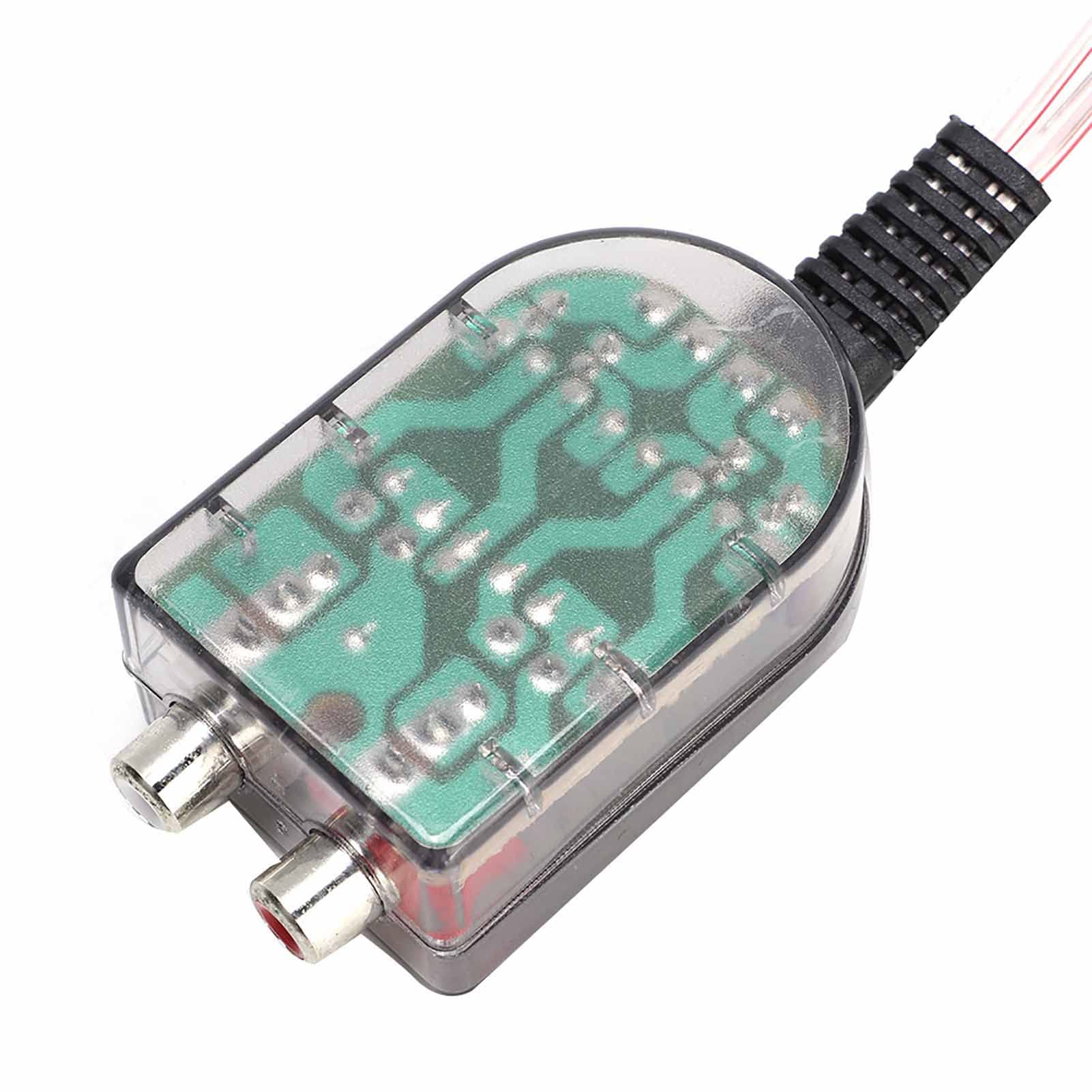 Convertidor de impedancia deo, altavoz ajustable estéreo para automóvil de alta a baja Línea Convertidor de impedancia deo apto para amplificador de potencia de automóvil
