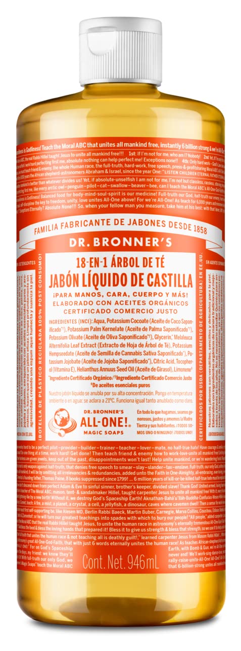 Dr. Bronner´s Jabon de Castilla 32 oz (Tea Tree)