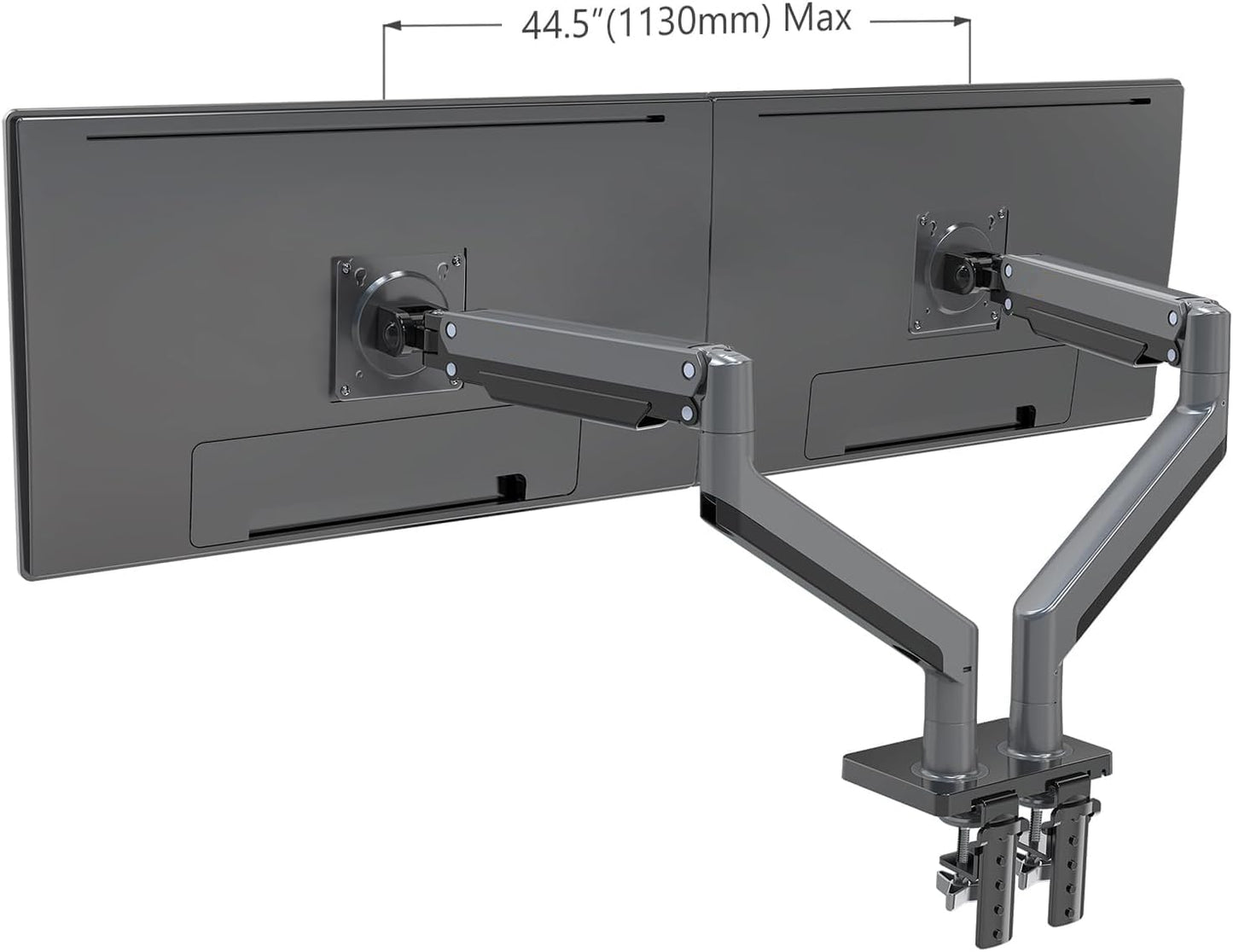 Soporte Hidráulico Doble MORNWELL para Pantalla de 22 a 32 Pulgadas Negro Ergonómico