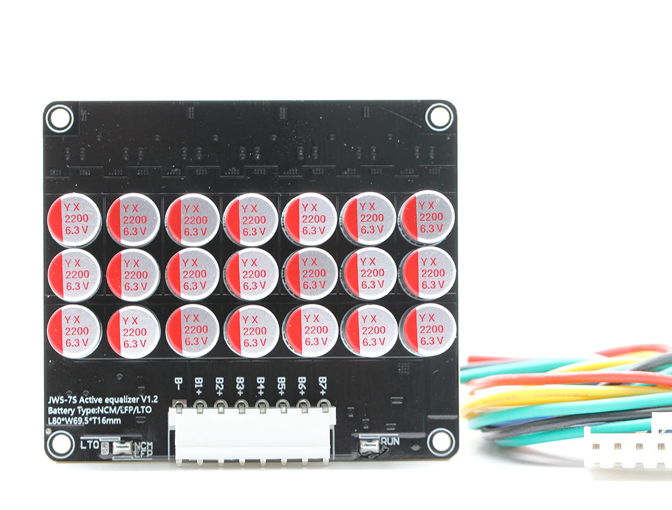 QINIZX 6S 7S 5.5A Condensador Equalizador Activo Balancer LFP Lifepo4 Litio Lipo/Titanato LTO Batería Transferencia de Energía Módulo de Ecualización Activa Más Rápido Equalizador de Grupo Completo