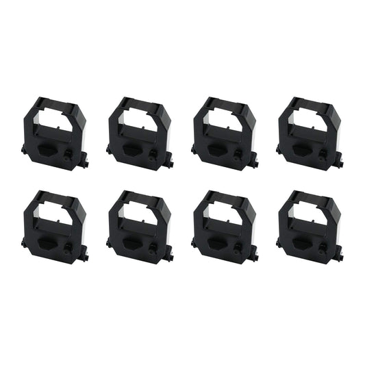 Cintas de Reloj de Tiempo Printerfield Negro Paquete de 8 Compatible para Vertex TR810 Amano PIX-21 PIX3000 EX-3000 EX-3500 EX-5000 BX-6000