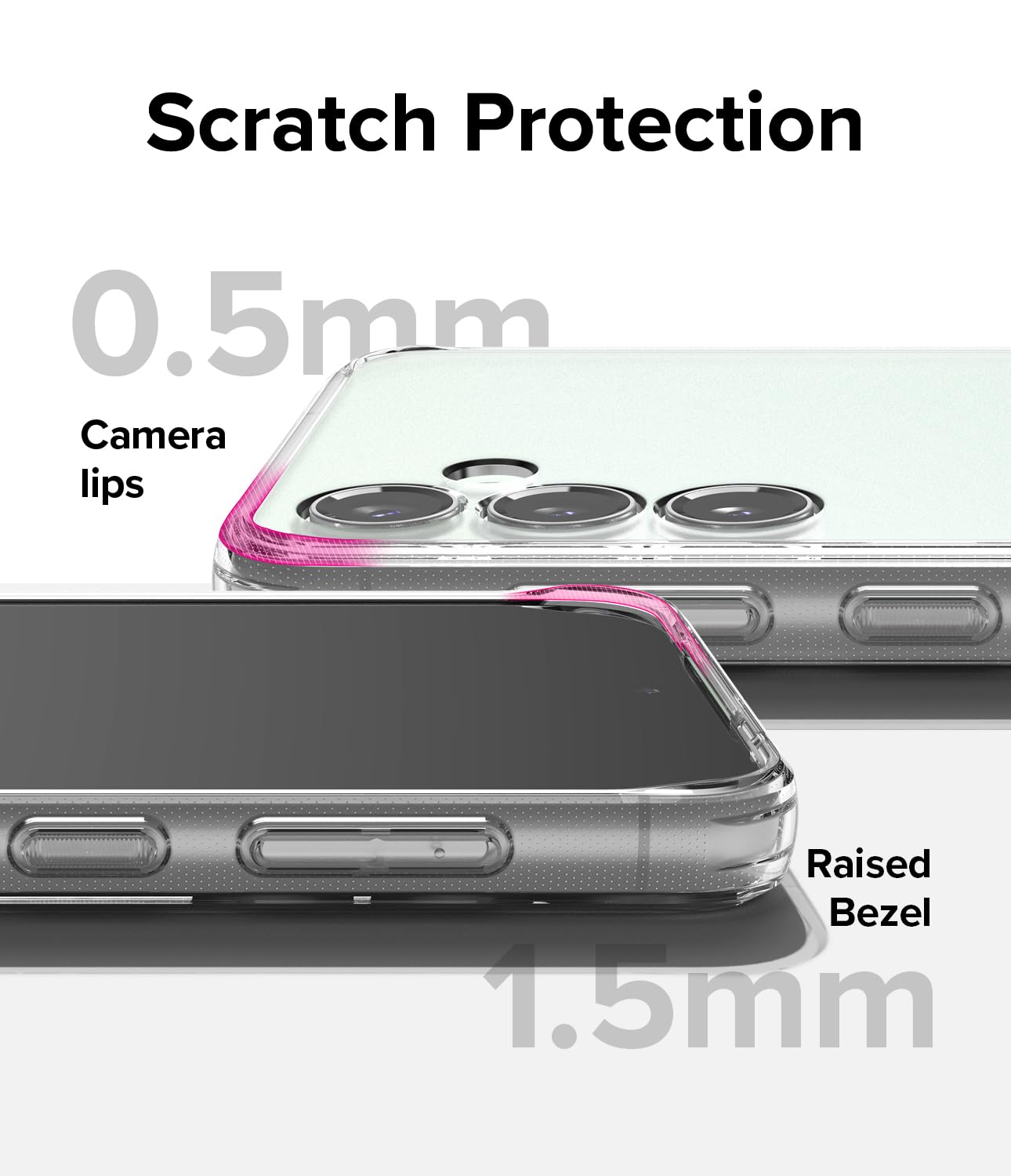 Funda Ringke Fusion Transparente Mate Anti Huella para Samsung Galaxy S23 FE