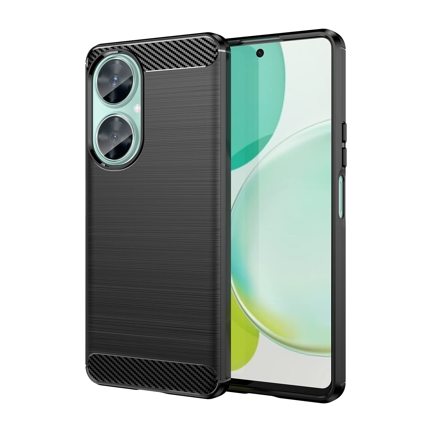 USDILU Case LS for Huawei Nova 11i Funda Uso Rudo Carcasa Protector TPU Suave Durable Silicón Flexible Cover Negro