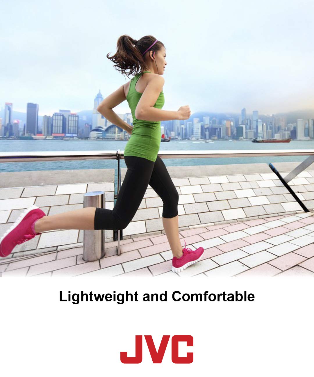 Audífono Deportivo JVC Negro con Clip