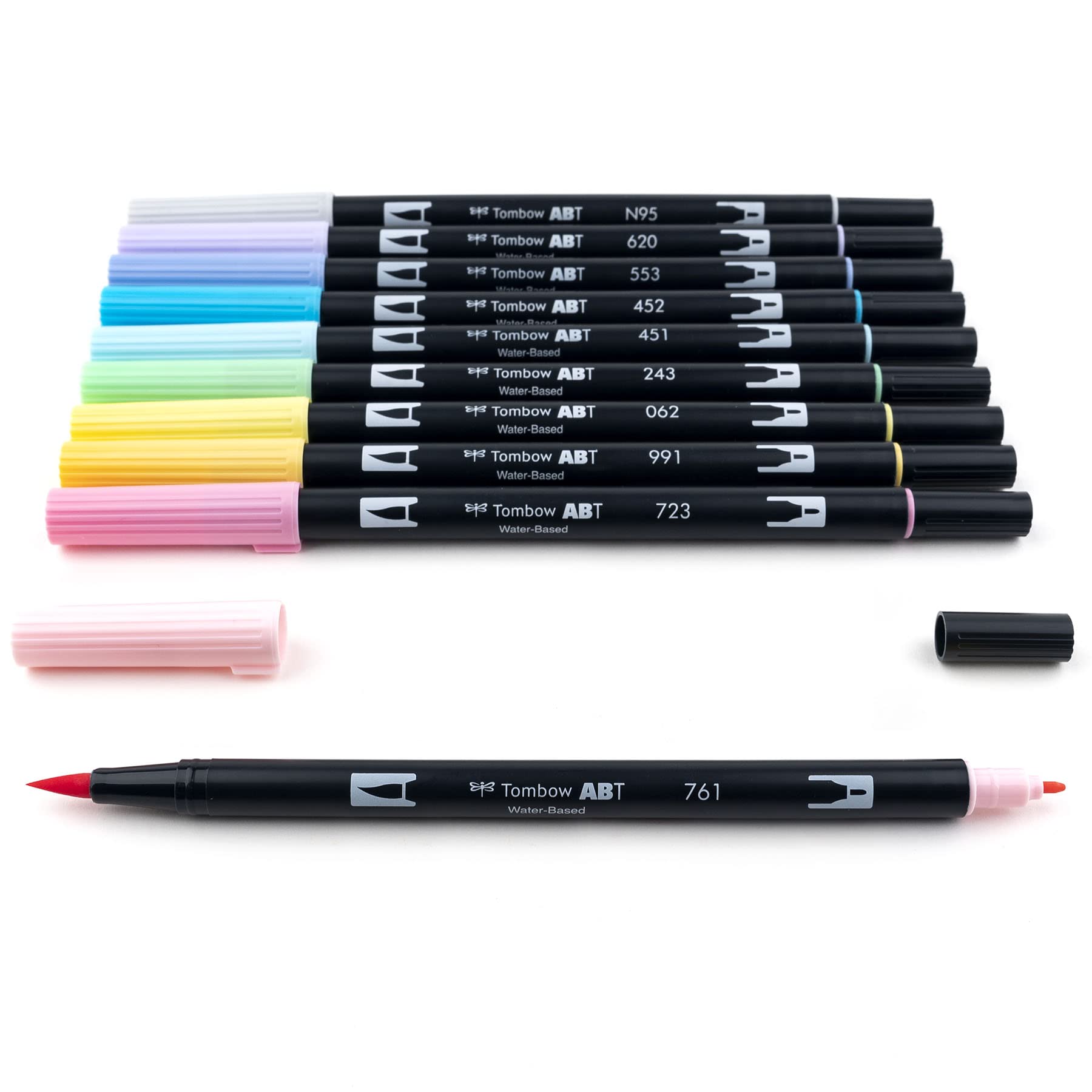 Marcadores Artísticos de Doble Pincel Tombow Pastel Art Deco Brillantes Paquete de 10