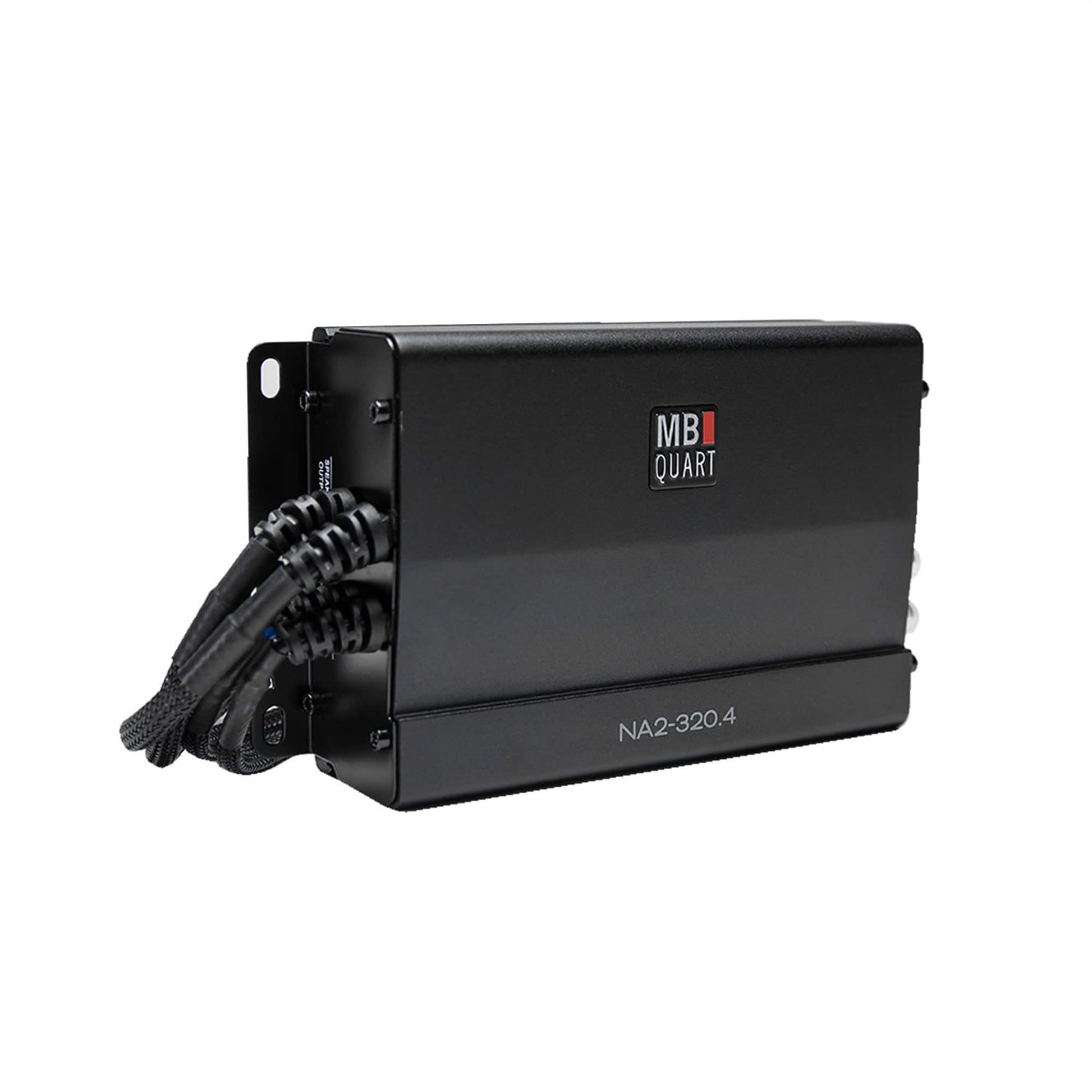 Amplificador de Cuatro Canales MB Quart Negro Compacto de 320 Watt para Deportes de Motor