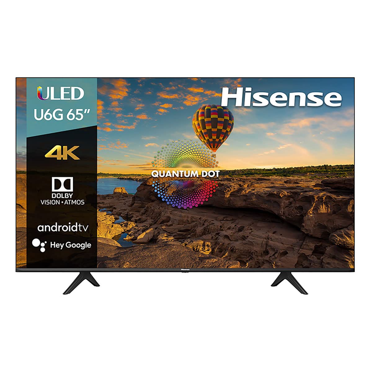 Pantalla ULED Hisense 65" 4K UHD Android TV 2021